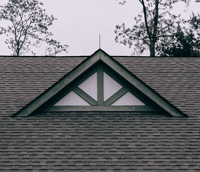 Old style roof of the house